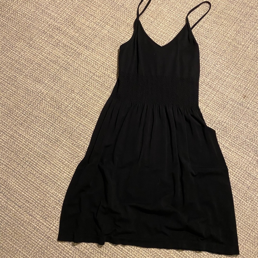 black dress slip